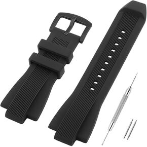 Watch Band Compatible with Michael Kors, Soft Silicone Rubber Replacement Wrist Strap for Michael MK8152 MK8356 MK8184 Watch Straps