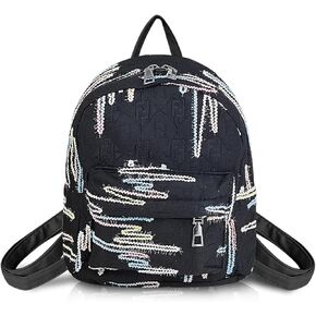 Small Backpack Purse for Women, Lightweight Fashion Backpack with 2 Zippered Pockets and Adjustable Strap (Pink)