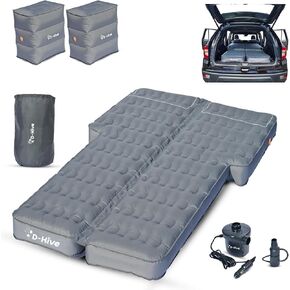 D-Hive Unbeatable Durability SUV Air Mattress for Car Camping, Durable Extra Thick 300D Oxford Fabric, Quick Easy Set-Up w/Electric Pump, Car Bed Mattress, Car Mattress for SUV, Car Air Mattress in Kuwait