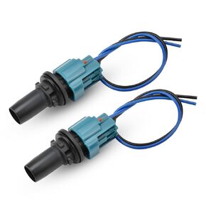 2Pcs Headlight Side-Marker Socket w/Connector Fits for 2013-2017 4Runner 2014-2017 Camry 2005 Celica 2009-2017 Corolla Replaces 90075-60077
