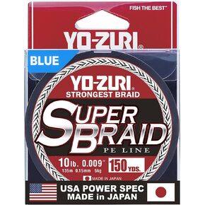 ضفائر عائمة من Yo-Zuri Superbraid بطول 150 ياردة، أزرق، 30 رطل in Kuwait
