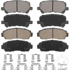 Front & Rear Ceramic Brake Pads Set for Honda Odyssey 2011-2017, 8PCS