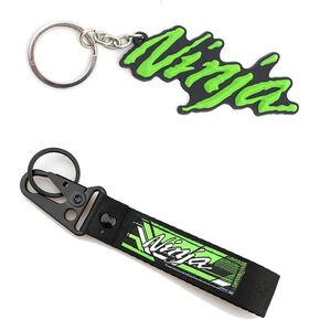 Motorcycle Keychain Ring Embroidered Keychain Buckle Keyring Strap Key For KAWASAKI NINAJ 300 Ninja 400 250 250r 650 Ninja1000 ZX6R ZX10R ZX12R ZX14R