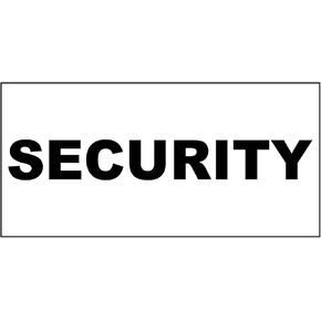 Security Black Car Door Magnets Magnetic Signs-Qty 2/12 x 24 Inches