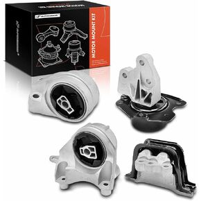 A-Premium 4PCS Motor Motor Motion Mount Mount Transmist Mount Mount متوافقة مع شيفروليه Exhinox 2010-2017 و Captiva Sport 2012-2015 و GMC Terrain 2010-2017-L4 2.4L Aspistered بشكل طبيعي-استبدل# 22774206