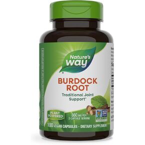Nature's Way Burdock Root, Traditional Joint Support*, 100 Vegan Capsules (Packaging May Vary)