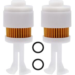 2pcs استبدال عنصر تصفية الوقود لـ Yamaha F150 F200 F225 SX250 Mercury Marine Suzuki Johnson استبدال الجزء # 65L-24563-00-00