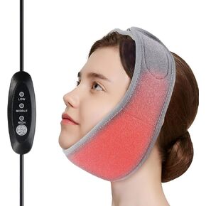 Face Heating Pad for TMJ Pain Relief, Wisdom Teeth Recovery, FSA HSA Eligible Heated Face Mask with 3 Adjustable Settings, USB Electric Wearable Heating Pad for Facial Surgery Jaw Chin Wisdom Teeth