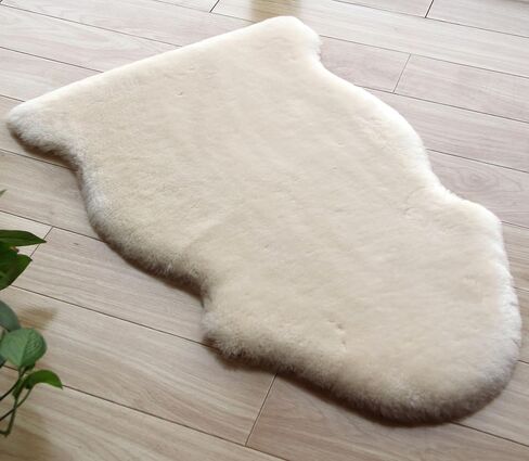 WaySoft Baby Sheepskin Rug in a Gift Bag, 100% Genuine New Zealand Soft Fur Rug, Hypoallergenic and Oeko-Tex Standard 100 Certified Nursery Fluffy Rug, 2ft x 3ft in Saudi Arabia