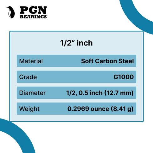 (200 Pieces) PGN Steel Slingshot Ammo - 1/2" Inch (0.50" Caliber) - Straight & Precise Practice Slingshot Ammo - Steel Pocket Slingshot Ammo - Slingshot Ammo Steel in Saudi Arabia