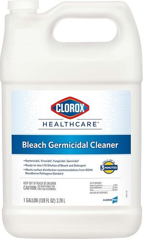 CloroxPro Healthcare Bleach Germicidal Cleaner Refill, Healthcare Cleaning and Industrial Cleaning, 128 Ounces (Packaging May Vary) - 68978 in Kuwait