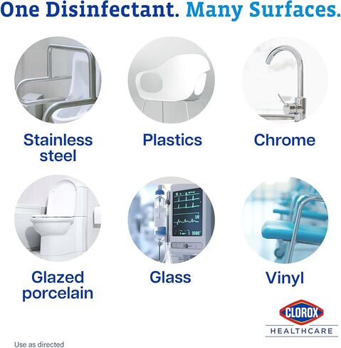 CloroxPro Healthcare Bleach Germicidal Cleaner Refill, Healthcare Cleaning and Industrial Cleaning, 128 Ounces (Packaging May Vary) - 68978 in Kuwait