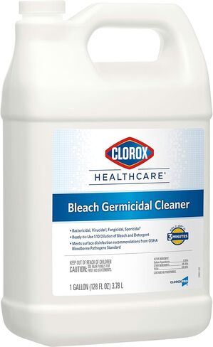 CloroxPro Healthcare Bleach Germicidal Cleaner Refill, Healthcare Cleaning and Industrial Cleaning, 128 Ounces (Packaging May Vary) - 68978 in Kuwait