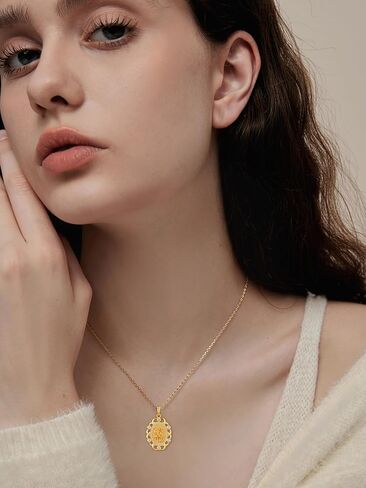 AENEAS Patron Saint Necklace 925 Sterling Silver Patron St Medals Amulet Pendant Protection Jewelry for Women in Saudi Arabia