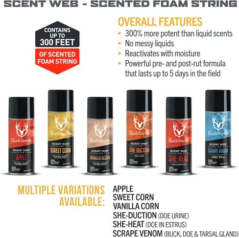 Hunters Specialties Buck Bomb Scent Web - Sweet Corn in Saudi Arabia