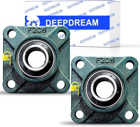 4 Pcs of DEEPDREAM UCF204-12 Pillow Block Bearings, 3/4 inch Bore, Square Flange Mounted, Self Alignment in Kuwait