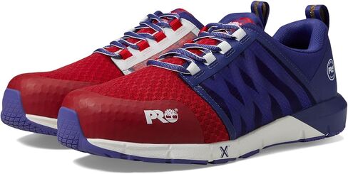 أحذية Timberland Pro® Radius Composite Safety Toe للرجال - Pro Flex Technology - Hoverspring Foam Red/Blue 15 D - Medium in Saudi Arabia