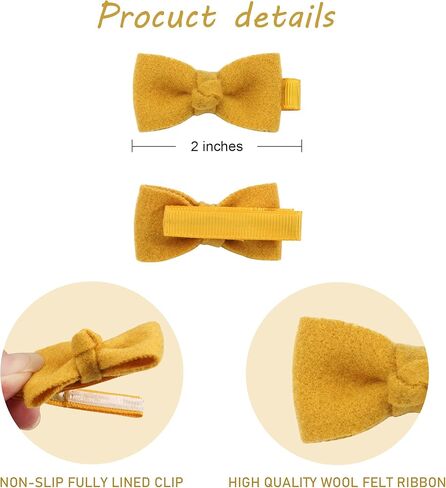 40pcs Baby Hair Clips Tiny Bow Hair Clips for Newborn No Slip Toddler Mini Hair Bow Barrettes Hair Accessories for Baby Fine Hair Girls Infant Toddlers in Kuwait