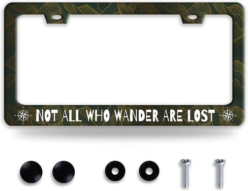 Flag American Flag Eagle Mountains لوحة ترخيص Frame Frants Funder Lucky Plate Accessories Stainless Steel Accessories Cars Decor مع 2 فتحات براغي تناسب إطارات لوحة الترخيص الأمريكية CA القياسية 12.2 × 6 بوصة in Kuwait
