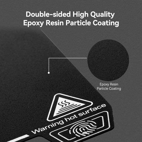 ترقية سرير Creality Ender 3، ورقة PEI لسطح الملمس 235 × 235 مم، لوحة سرير تسخين مرنة مغناطيسية قابلة للإزالة، سطح بناء لطابعة Ender 3 S1/Ender 3 V2/Ender 3 Pro/Ender 5/Ender 5 Pro ثلاثية الأبعاد in Kuwait