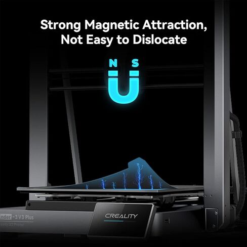 ترقية سرير Creality Ender 3، ورقة PEI لسطح الملمس 235 × 235 مم، لوحة سرير تسخين مرنة مغناطيسية قابلة للإزالة، سطح بناء لطابعة Ender 3 S1/Ender 3 V2/Ender 3 Pro/Ender 5/Ender 5 Pro ثلاثية الأبعاد in Kuwait