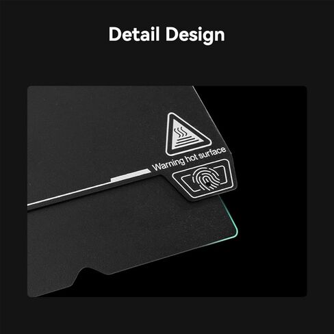 ترقية سرير Creality Ender 3، ورقة PEI لسطح الملمس 235 × 235 مم، لوحة سرير تسخين مرنة مغناطيسية قابلة للإزالة، سطح بناء لطابعة Ender 3 S1/Ender 3 V2/Ender 3 Pro/Ender 5/Ender 5 Pro ثلاثية الأبعاد in Kuwait