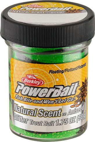 Berkley PowerBait® Natural Glitter Trout Bait, Rainbow, Jar in Saudi Arabia
