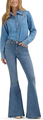 Wrangler Women's x Wilson Lainey Bell-Bottom, Daydream Wash in Saudi Arabia