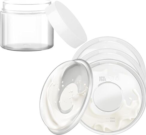 Breast Milk Collector, 2pcs Breast Shells, Easy to Wear and BPA-Free Breast Shlle Milk Collector, Protect Nipples with Milk Collection Cups, Reusable, Substitute Breast Pads, Collect Milk Leak(2 in 1) in Kuwait