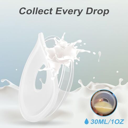 Breast Milk Collector, 2pcs Breast Shells, Easy to Wear and BPA-Free Breast Shlle Milk Collector, Protect Nipples with Milk Collection Cups, Reusable, Substitute Breast Pads, Collect Milk Leak(2 in 1) in Kuwait
