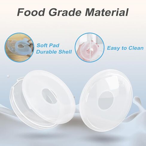 Breast Milk Collector, 2pcs Breast Shells, Easy to Wear and BPA-Free Breast Shlle Milk Collector, Protect Nipples with Milk Collection Cups, Reusable, Substitute Breast Pads, Collect Milk Leak(2 in 1) in Kuwait