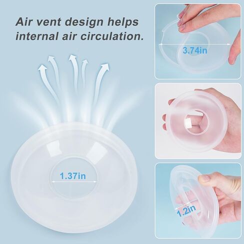 Breast Milk Collector, 2pcs Breast Shells, Easy to Wear and BPA-Free Breast Shlle Milk Collector, Protect Nipples with Milk Collection Cups, Reusable, Substitute Breast Pads, Collect Milk Leak(2 in 1) in Kuwait