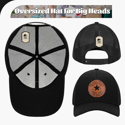 Oversize XL XXL Baseball Cap - Fathers Day Birthday Gifts for Dad from Daughter - Large Mesh Trucker Hats for Men Big Heads in Kuwait