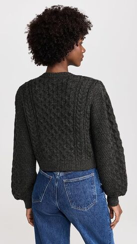 Cinq à Sept Women's Joelle Embellished Cable Cardigan in Saudi Arabia