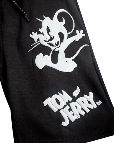 Southpole Tom and Jerry Mens Athletic Shorts - Lightweight Cotton Active Summer Pull-On Graphic Shorts for Men (Sizes: S-XL) in Saudi Arabia