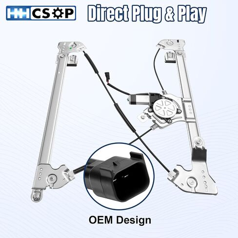 Front Left Driver Side Power Window Regulator with Motor Assembly Compatible with 2004 2005 2006 2007 2008 Ford F150 (Standard Cab/Crew Cab), 2006 2007 2008 Lincoln Mark LT, 741-428 in Saudi Arabia