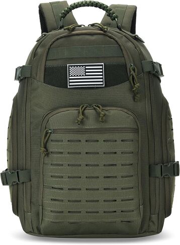WINTMING 45L Military Tactical Backpack for Men 3 Day Assault Pack Army Molle Travel Hiking backpack (Army Green) in Kuwait