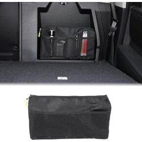Aunginsy Rear Row Seat Concealed Storage Bag Compatible with Toyota Tundra 2022-2024 Pickup Truck Back Seat Luggage Storage Bag Organizer Seatback Bag with Tape Oxford Cloth Space Saving Accessories
