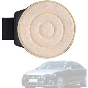 360-Degree Swivel Car Seat Cushion – Non-Slip Rotating Seat Pad, Ergonomic Design for Elderly Support, Universal Anti-Slip Car Seat Mat for SUV, Sedan, Truck, Office, and Travel (Beige)