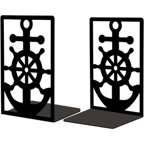 Peacoblue Metal Bookends for Shelves, Modern Decorative Heavy Duty Study Book Support Stoppers for Office, Desk, Shelf, Room 4.7"x3.5"x7" Cast Iron Simple Tall Bookends, 1 Pair (Dinosaur) in Saudi Arabia