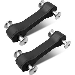 Hood Latch Kit Fit for Jeep Wrangler JK 2WD 4WD 2007-2017 Wrangler JK 2WD 4WD 2018, Hood Latches with Screws Replace KJ09145BK, 2 Sets