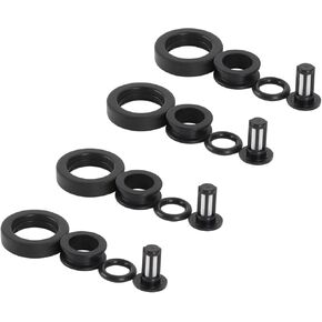 4pcs حقن الوقود مجموعة أدوات إصلاح 06164P2J000 ملائمة لهوندا Prelude 1997-2001 ، أكورد 1998-2002 ، Civic 1996-2000/Delsol 1996-1997 ، CR-V 1998 ، Odyssey 1998 ، for Acura Integra 1996-2001 ، RL/TL 1996-1998