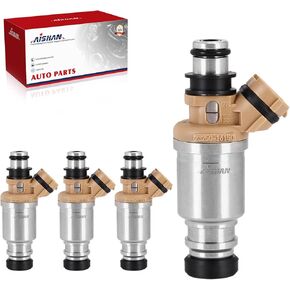 4PCS Fuel Injectors 2 Holes Compatible with Toyota Corolla 1993-1997, for Geo Prizm L4 1.6L 1993 1994 1995 1996 1997 Replace 23250-16150 23209-16150 94853703