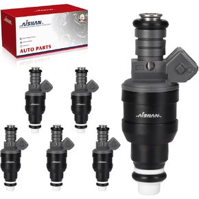 6PCS Fuel Injectors 4 Holes Compatible with Ford F150 E-150 E-250 1997 1998, Expedition 1999-2002, Windstar 1996-1997 V6 V8 3.8L 4.2L 4.6L Replace# 822-11132 F65E9F593A4A
