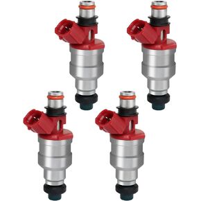1989-1995 Fuel Injector Compatible for Toyota 4Runner 1989-1995, Toyota Pickup T100 1989-1995, 22RE 2.4L (4pcs), Replace 23250-35040