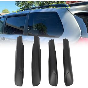 L2R for Toyota Sienna 2011-2020 Car Roof Rails Rack Leg Cover End Cap Protector Cover Matte Black Exterior Accessories 4PCS