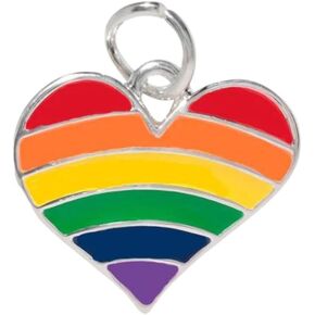 Lesbian Same Sex Female, Gay, Bisexual, Transgender, Queer, Pansexual, Straight Ally, Rainbow, Pride - Rectangle, Triangle, Cross, Flag, Porcupine, and Heart Shaped Charms - Perfect for LGBTQ, Jewelry Making, DIY Projects, Support Groups, and More!
