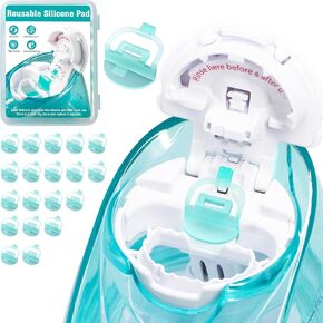20PCS Reusable Silicone Pads Refills Accessories for Substitute Salt Saline Pods Compatible with Nasal Irrigation System Nasal Care for Easy Operation