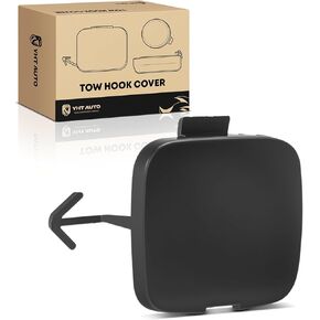 YHTAUTO Tow Hook Cover Compatible with Mitsubishi Mirage G4 2017 2018 2019 2020 Sedan, Front Side Bumper Towing Bracket Hole Cover, Tow Eye Cap