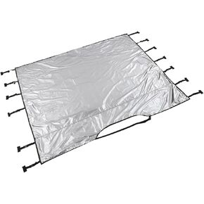 Akozon Heavyduty Universal Black Oxford Cloting Dowing Cover Protector مع أحزمة قابلة للتعديل وأضواء LED عاكسة لتعزيز الرؤية